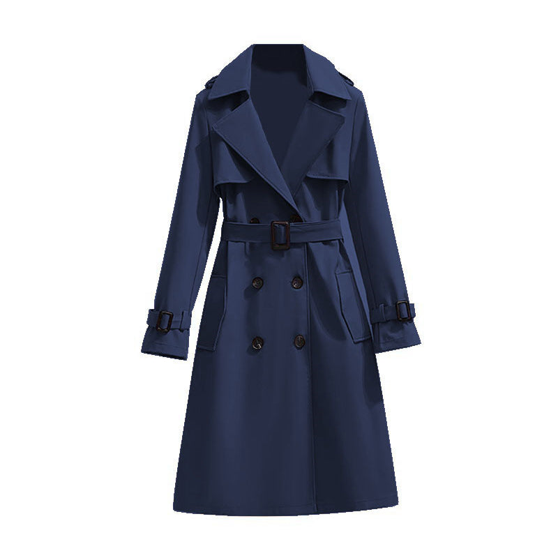 🏷️ Polished from Work to Dinner | Women's Mid-Length Draped Trench Coat