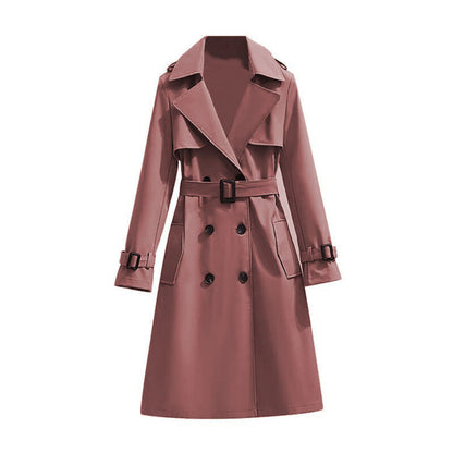 🏷️ Polished from Work to Dinner | Women's Mid-Length Draped Trench Coat