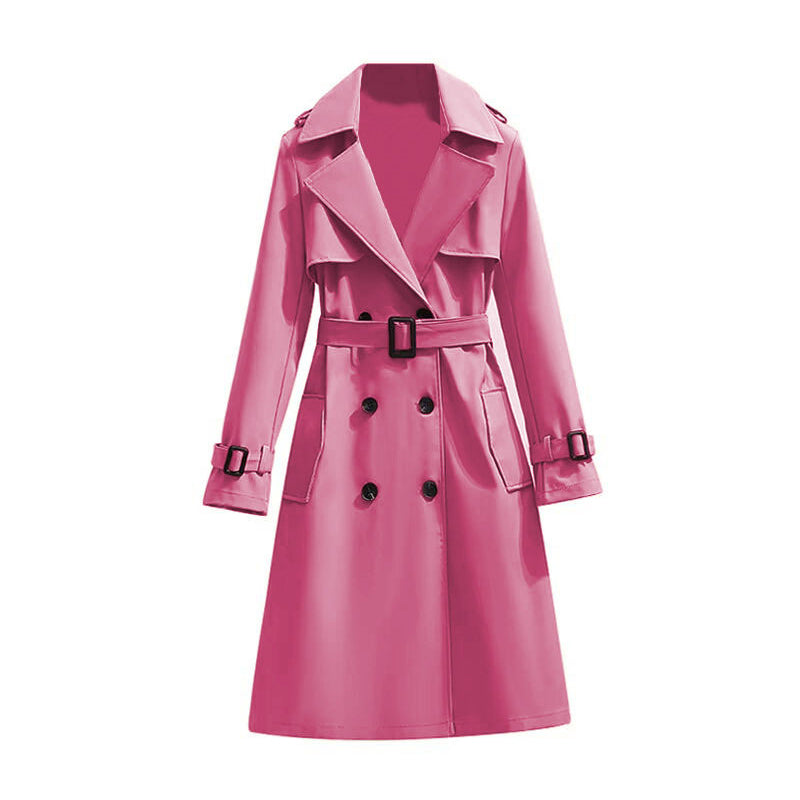 🏷️ Polished from Work to Dinner | Women's Mid-Length Draped Trench Coat