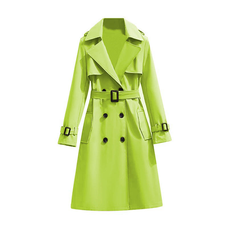 🧥 Smooth Drape, Polished Silhouette | Women's Mid-Length Trench Coat ⚡ Free Shipping