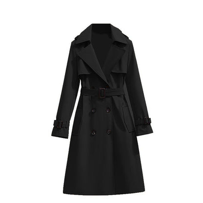 🏷️ Polished from Work to Dinner | Women's Mid-Length Draped Trench Coat