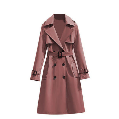 🏷️ Polished from Work to Dinner | Women's Mid-Length Draped Trench Coat