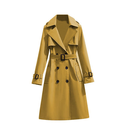 🧥 Smooth Drape, Polished Silhouette | Women's Mid-Length Trench Coat ⚡ Free Shipping