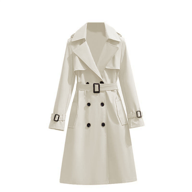 🏷️ Polished from Work to Dinner | Women's Mid-Length Draped Trench Coat