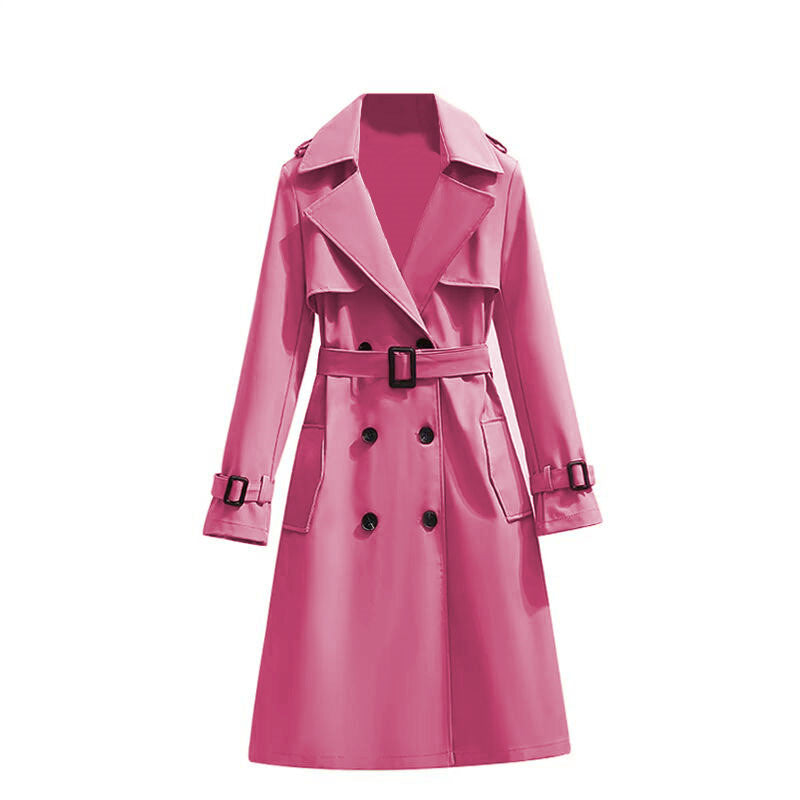 🏷️ Polished from Work to Dinner | Women's Mid-Length Draped Trench Coat