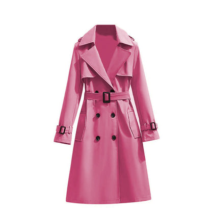 🏷️ Polished from Work to Dinner | Women's Mid-Length Draped Trench Coat