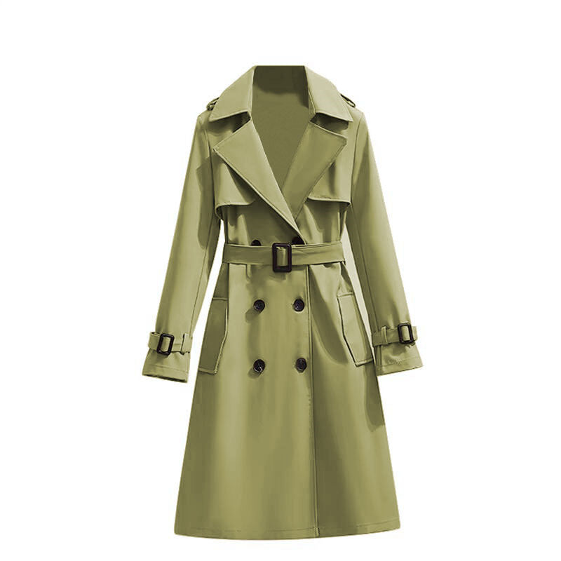 🏷️ Polished from Work to Dinner | Women's Mid-Length Draped Trench Coat