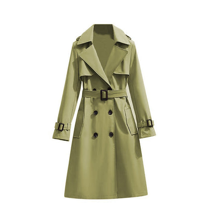 🏷️ Polished from Work to Dinner | Women's Mid-Length Draped Trench Coat