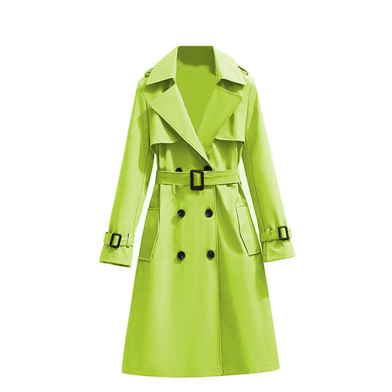 🏷️ Polished from Work to Dinner | Women's Mid-Length Draped Trench Coat