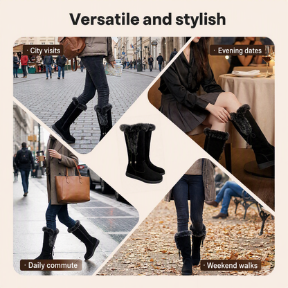 Women's Warm Anti-Slip Wear-Resistant Mid-Calf Boots