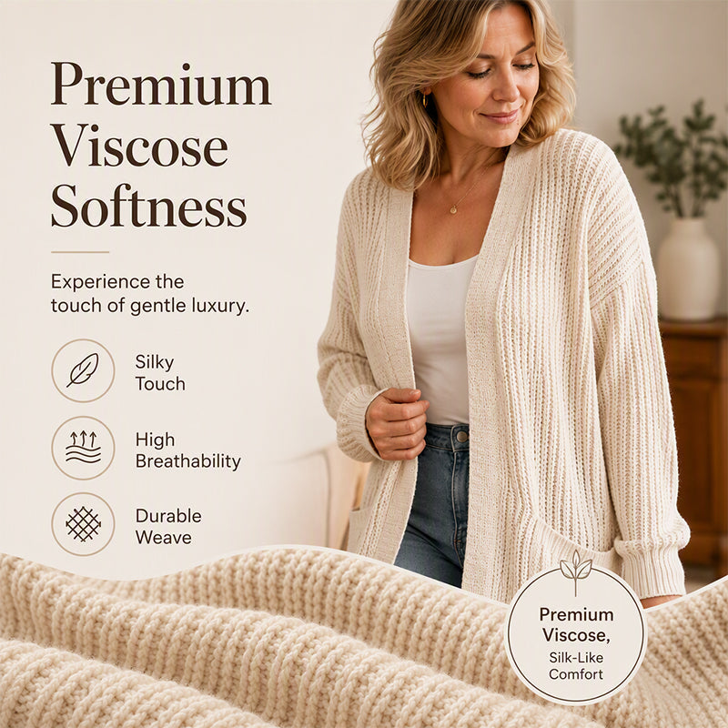 🌸 LIMITED-TIME 50% OFF! ✨Women's Casual Chunky Knit Long Cardigan