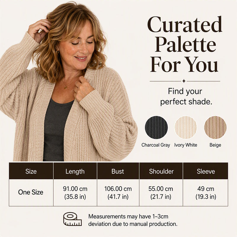 🌸 LIMITED-TIME 50% OFF! ✨Women's Casual Chunky Knit Long Cardigan