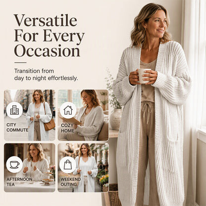 🌸 LIMITED-TIME 50% OFF! ✨Women's Casual Chunky Knit Long Cardigan