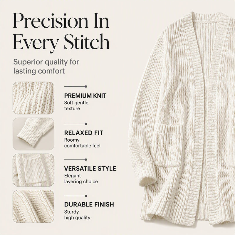 🌸 LIMITED-TIME 50% OFF! ✨Women's Casual Chunky Knit Long Cardigan