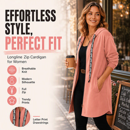 Women's Thickened Mid-Length Hooded Jacket