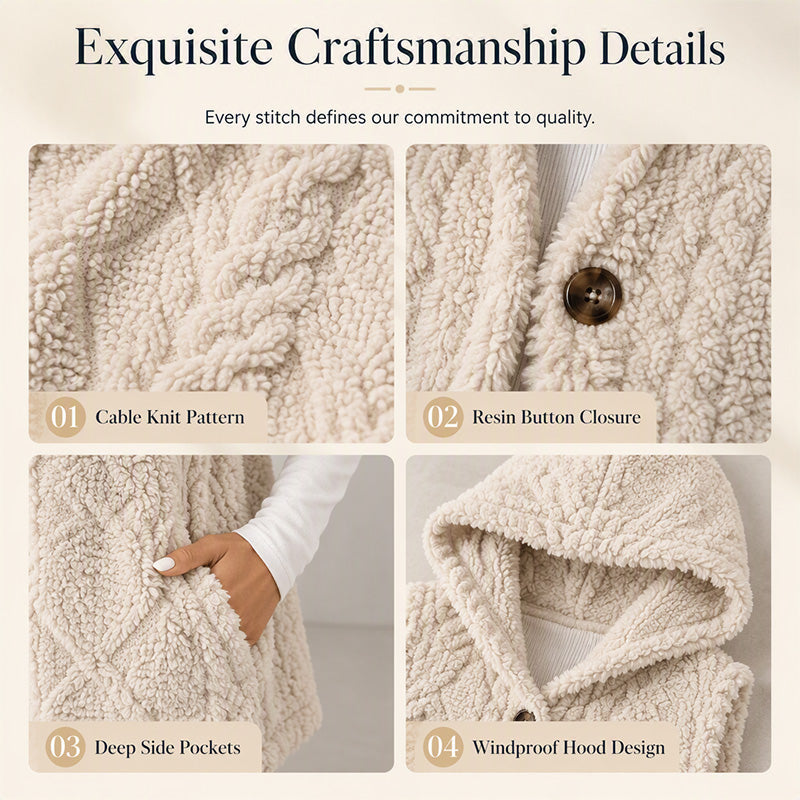 🧥Women’s Cozy Warmth Hooded Vest