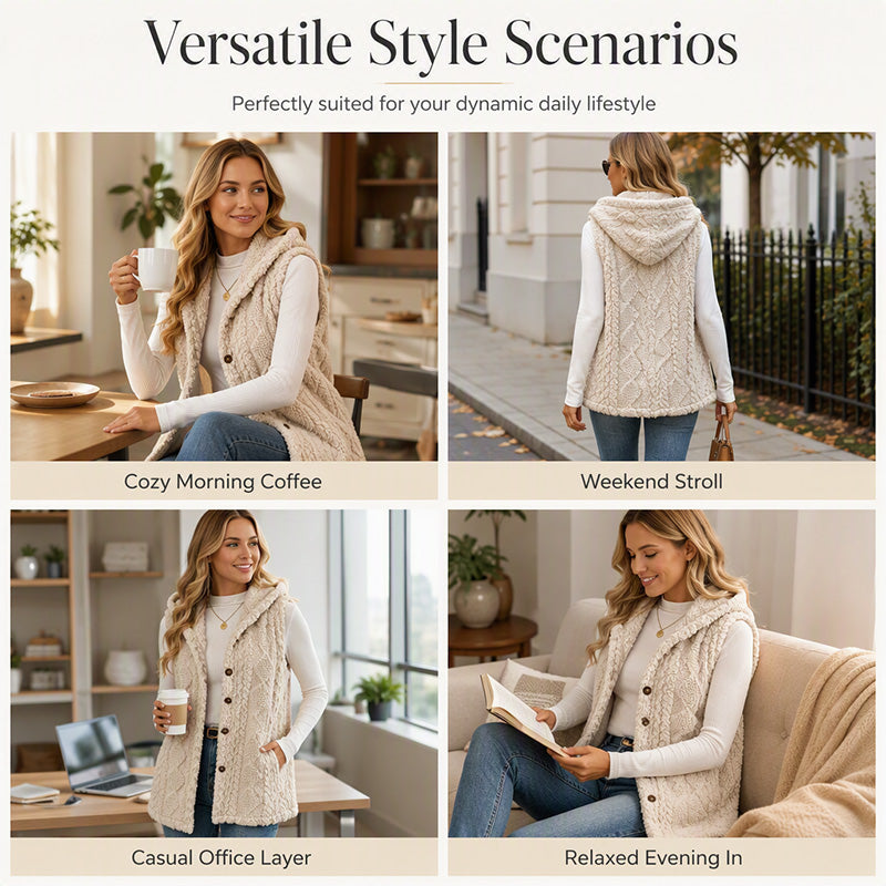 🧥Women’s Cozy Warmth Hooded Vest