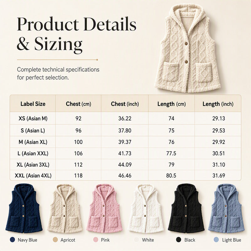 🧥Women’s Cozy Warmth Hooded Vest