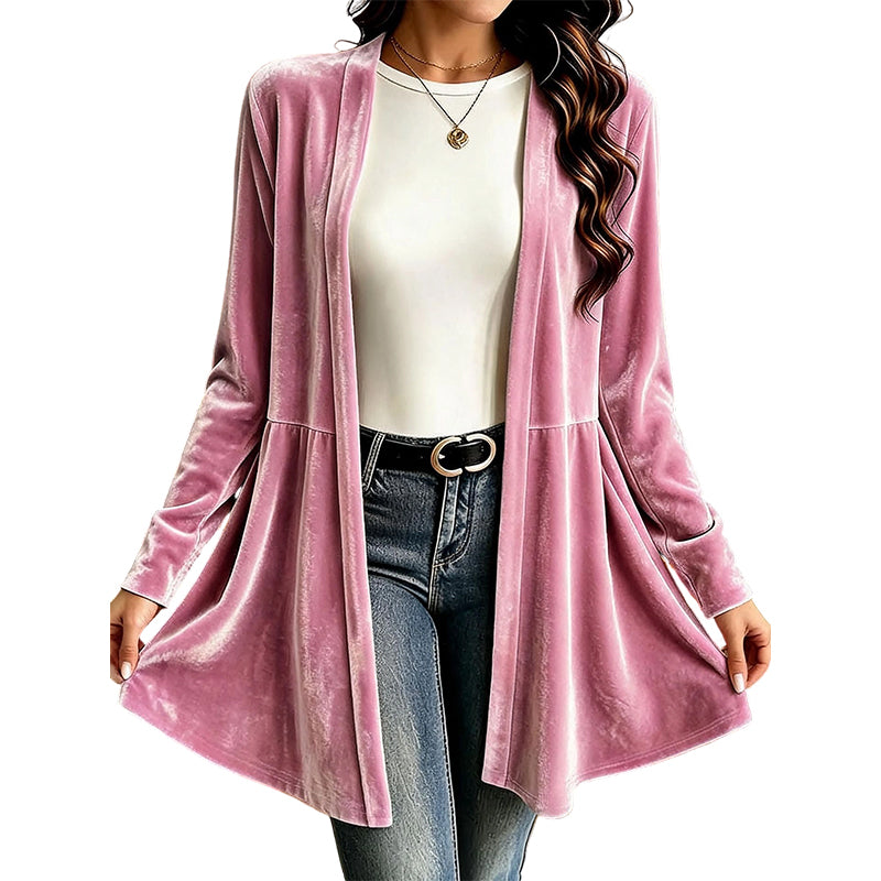 🎀 Women's Velvet Open Front Cardigan✨𝘉𝘶𝘺 𝘢𝘯𝘺 2 𝘢𝘯𝘥 𝘨𝘦𝘵 𝘢𝘯 𝘦𝘹𝘵𝘳𝘢 8% 𝘥𝘪𝘴𝘤𝘰𝘶𝘯𝘵