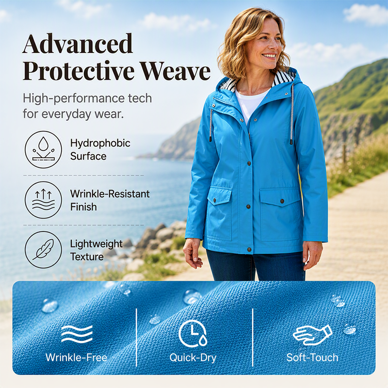🌦️✨ Women's Outdoor Waterproof Windproof Jacket