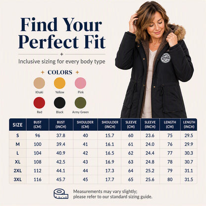 🧥 Women's Parka Jacket – 🍂☁️ Hooded Design & Warm Lining | Wind & Cold Protection, Easy Outings ✨