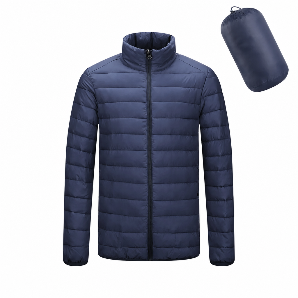 🧥Men's Lightweight Padded Stand Collar Winter Coat