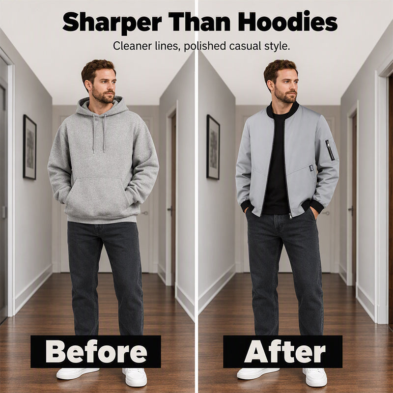 🧥 Lightweight Comfort, Classic Bomber Style | Men's Casual Jacket
