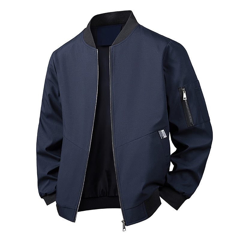 🧥 Lightweight Comfort, Classic Bomber Style | Men's Casual Jacket