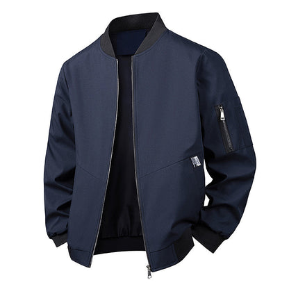 🧥 Lightweight Comfort, Classic Bomber Style | Men's Casual Jacket