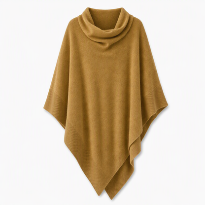 Women's Elegant Knitted Shawl Wrap Solid Color Loose Fit Versatile Cape