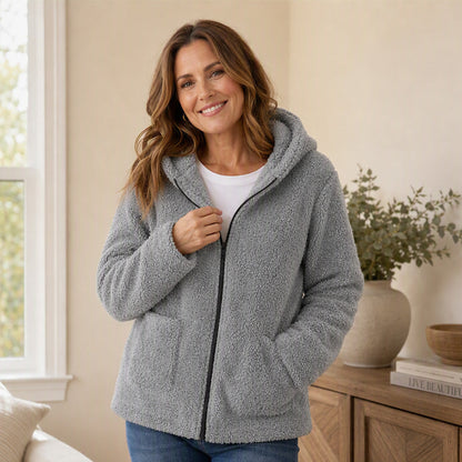 ⏳🍂LAST DAY SALE 60% OFF !!📢Women's Casual Plush Hooded Jacket