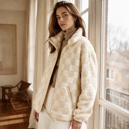 Cozy Warmth Plaid Jacket