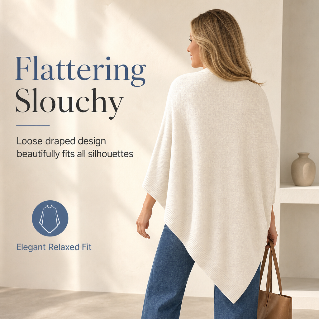 Women's Elegant Loose Knitted Shawl Wrap