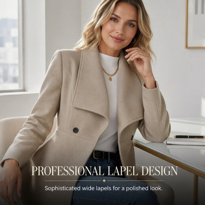 🧥Women's Elegant Slim Fit Lapel Coat