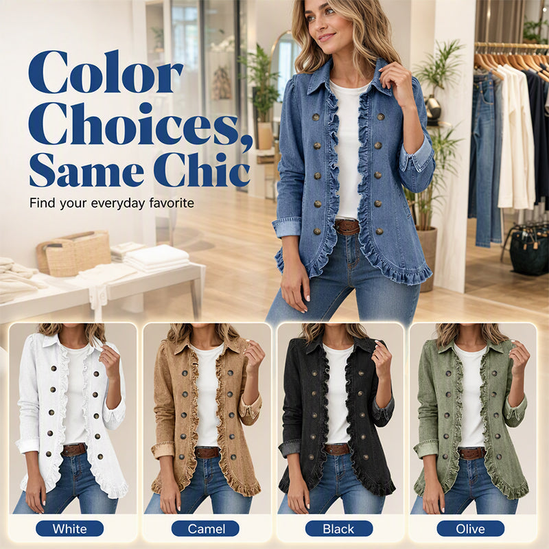 Women's Effortless Button Down Denim Shacket