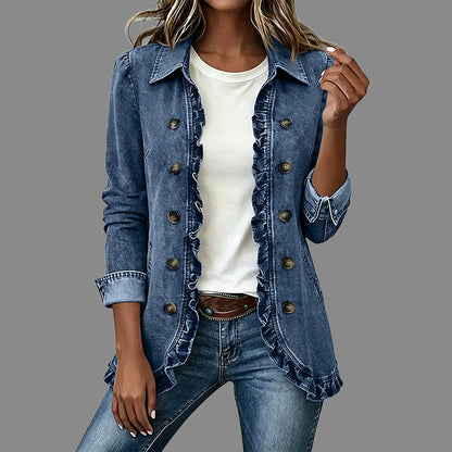 Women's Effortless Button Down Denim Shacket