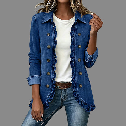 Women's Effortless Button Down Denim Shacket