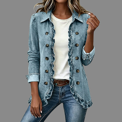 Women's Effortless Button Down Denim Shacket