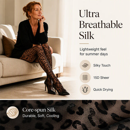 Women's Sexy Leopard Print Jacquard Pantyhose