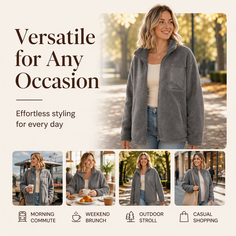 🧥Women's Winter Warm Zip-Up Coat