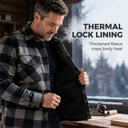 🧥Men's Winter Thermal Plaid Shirt Jacket