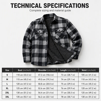 🧥Men's Winter Thermal Plaid Shirt Jacket