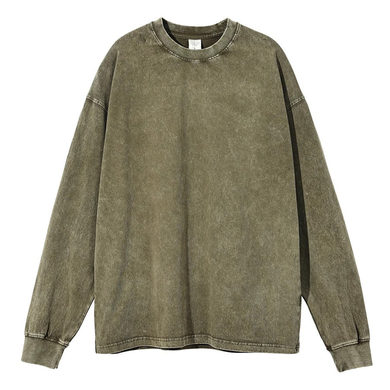 Vintage Washed Long Sleeve T-Shirt🧥