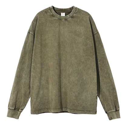 Vintage Washed Long Sleeve T-Shirt🧥