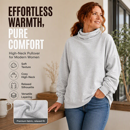 🧥Women's Casual Mock Neck Sweatshirt