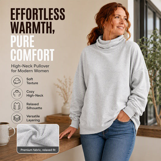 🧥Women's Casual Mock Neck Sweatshirt