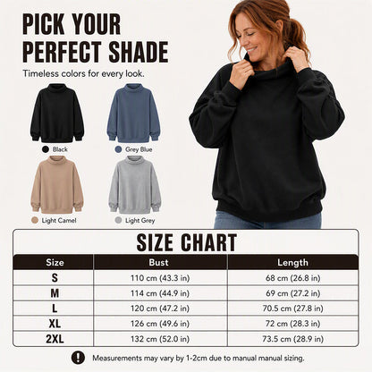 🧥Women's Casual Mock Neck Sweatshirt