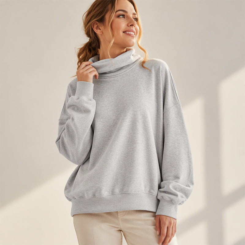 🧥Women's Casual Mock Neck Sweatshirt