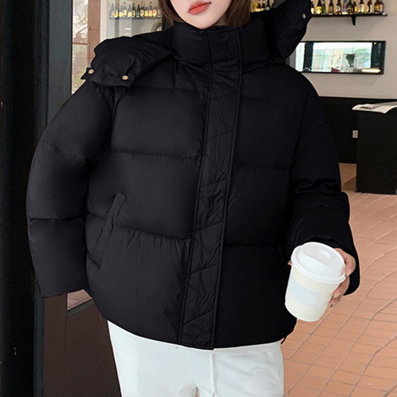 Women's Thickened Short Hooded Winter Coat