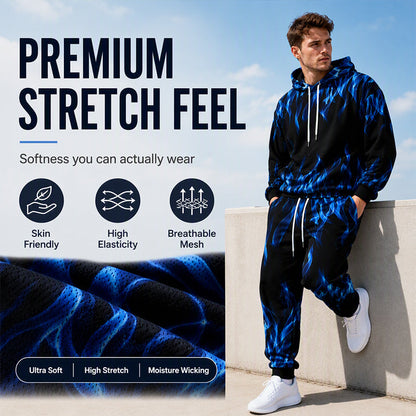 🖤Black Friday Sale:55% OFF🖤 🐅Men's Printed Hoodie & Sweatpants Set